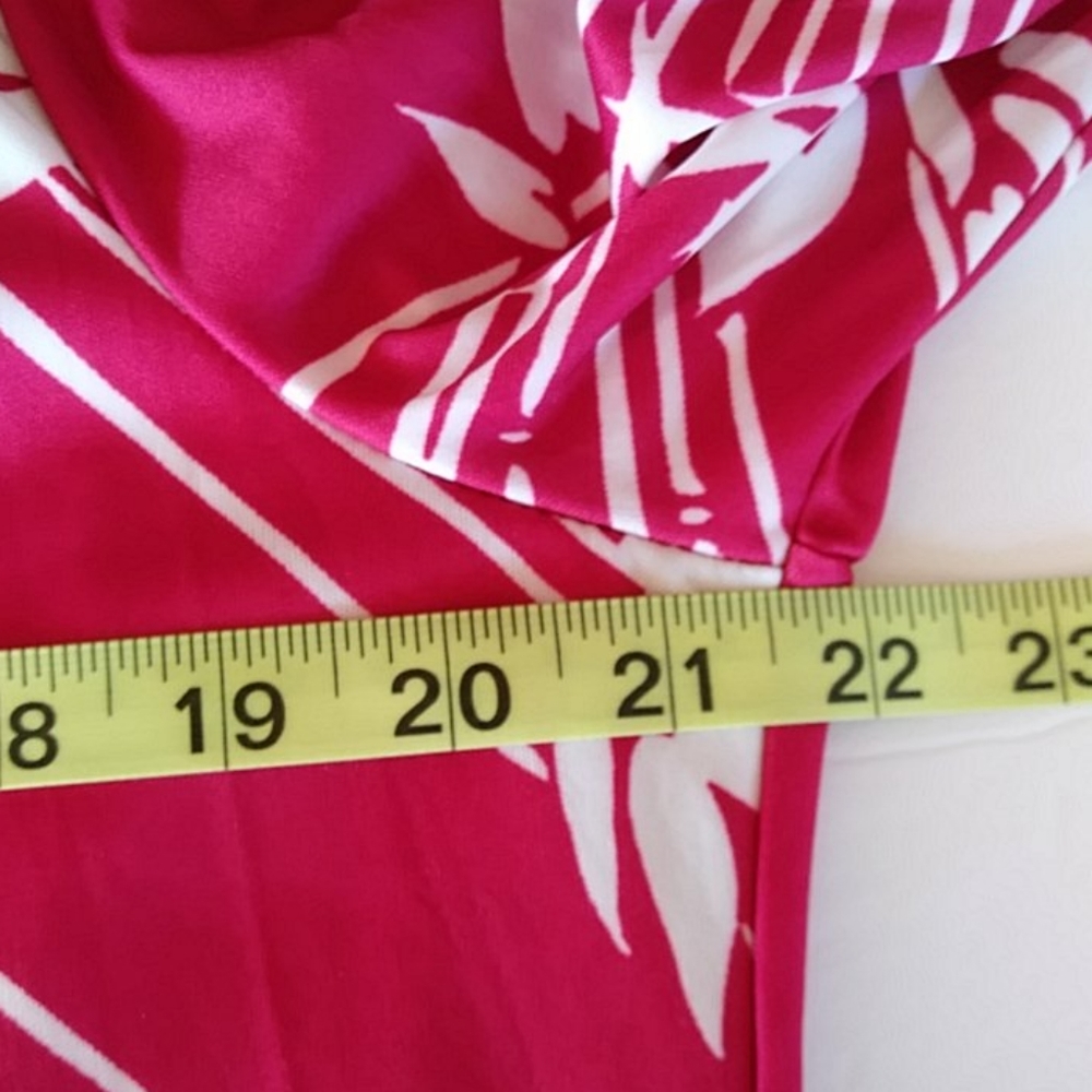 Alfred Dunner Pullover LS Blouse 14 Red Pink White - Picture 10 of 12